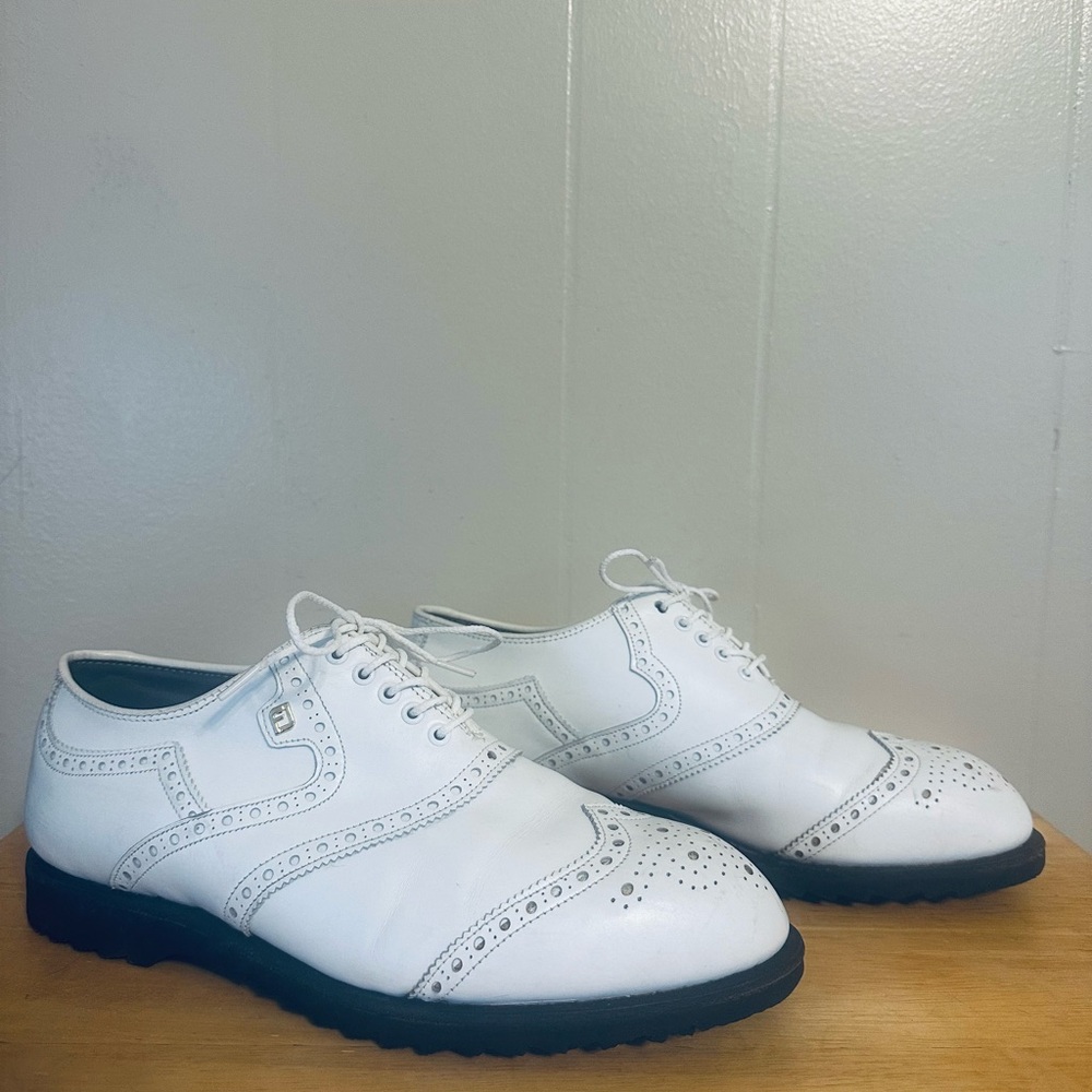 Vintage Foot Joy Classic Golf Shoe Leather Wing Tip Men’s S7, 2E Xtra Wide55160